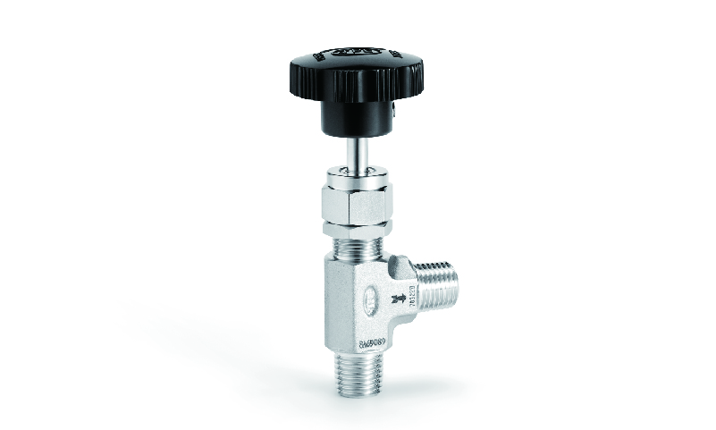 SS316L JPE 锻造角型针阀1/4"外螺纹NPT (附PTFE的垫片)